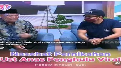 Simak Nasehat Pernikahan Penghulu Ust Anas Fuzie yang Viral di Media Sosial/ tangkap layar @nikah_suci