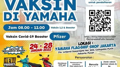 Peserta Vaksin Booster Menang Banyak! Dari Uji Emisi Gratis Sampai Program Menarik Yamaha Fazzio Hybrid &ndash; Connected. (dok. Yamaha)