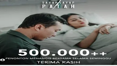 Film Sayap-sayap Patah Tembus 500ribuan penonton selama 1 minggu tayang bioskop /@sayapsayappatahfilm