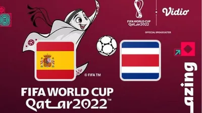 Spanyol vs Kosta Rika di Piala Dunia Qatar 2022.