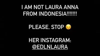 Ucapan duka untuk selebgram  Edelenyi Laura Anna yang salah kirim.
