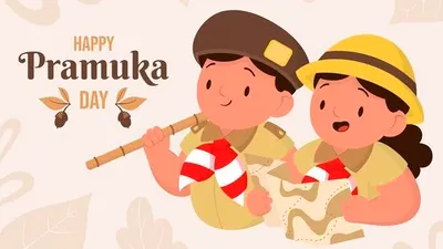 Ilustrasi sejarah Hari Pramuka.