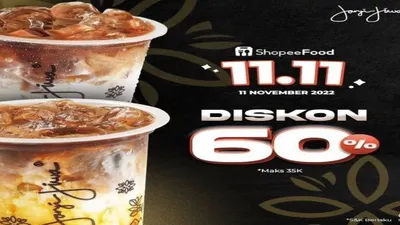 Promo 11.11 Kopi Kenangan dan Janji Jiwa, Cek Syarat dan Ketentuannya Disini!