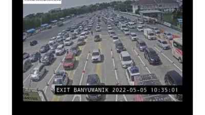 Tangkapan layar CCTV Trans Marga Jateng.