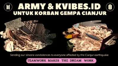 Donasi ARMY dan KVIBES.ID untuk Cianjur.