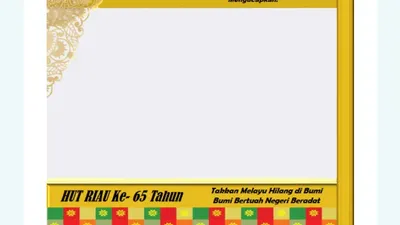 Twibbon HUT Riau ke-65.