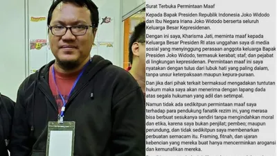 Penghina Ibu Negara Iriana Jokowi Mohon Maaf, Warganet: Buat Masalah di Twitter, Minta Maaf di Facebook!