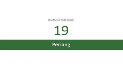 Link Tes Usia Mental dan Cara Main Viral di TikTok dan Twitter