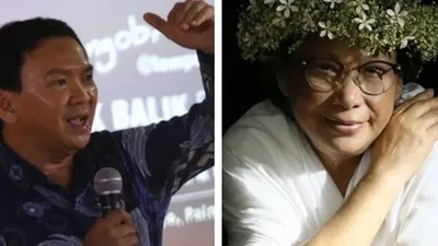 Lia Eden meninggal dunia sempat diminta Tuhan usulkan Ahok jadi presiden. (colase suara.com)