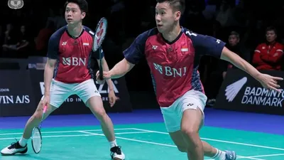 Lewat Pertandingan Menegangkan, Kevin/Marcus Berhasil Singkirkan Pasangan Malaysia di Denmark Open 2022
