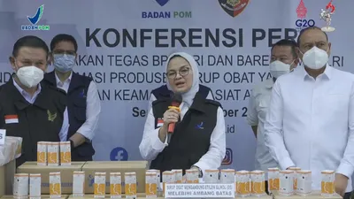  BPOM temukan produk obat sirup PT Afi Farma mengandung cemaran berbahaya penyebab Gagal Ginjal Akut pada anak. 