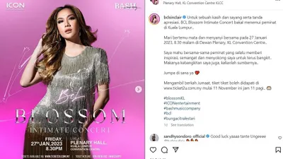Pengumuman konser Bunga Citra Lestari di Kuala Lumpur, Malaysia.
