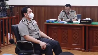 AKBP Jerry saat menjalani sidang kode etik.