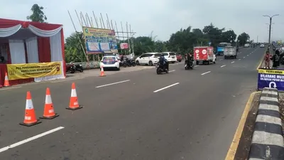 Pos Penyekatan Mudik Lebaran Cibinong Sepi Petugas, Kenapa?