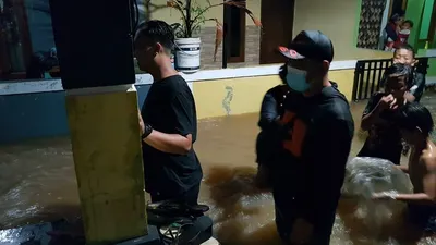 Curah Hujan Tinggi, Tiga Desa di Bogor Diterjang Banjir Lintasan/ Dok. BPBD Bogor