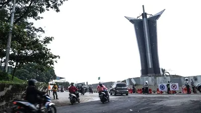Pemkab Bogor Ujicobakan Sistem Satu Arah di Bundaran Tugu Simpang Sentul/ dok. Pemkab Bogor