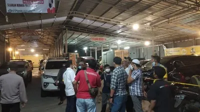 Jajaran Polresta Bogor Kota saat melakukan pemeriksaan di lokasi penemuan jasad wanita