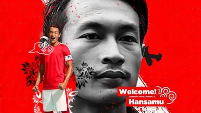 Pemain Persija Jakarta Hansamu Yama.