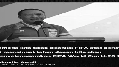 ucapan Menpora tentang tragedi Kanjuruhan / Twitter @registaco