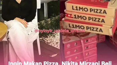Nikita Mirzani bagikan 700 pizza di rutan.