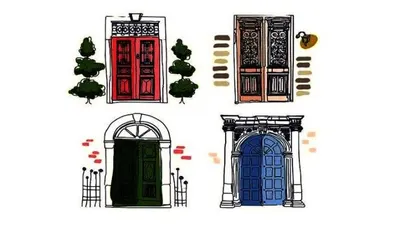 Illustrasi pintu yang bisa dipilih untuk menemukan solusi dari Tindakan yang diambil 