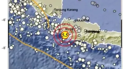 Gempa M 5.5 Guncang Banten Hari Ini, Getaran Terasa Jakarta dan Bogor