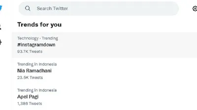 Instagram alami gangguan, pengguna Twitter ramaikan hal tersebut dengan menggunakan tagar Instagram down.