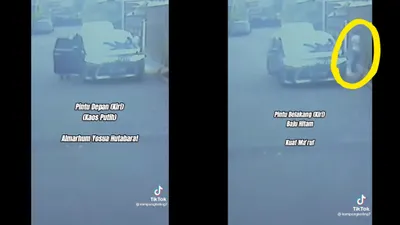 Beredar rekaman CCTV dengan nuansa hitam putih disebut sebagai rekaman CCTV jelang eksekusi Brigadir J.