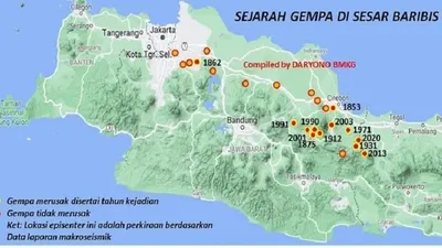 5 Fakta Sesar Baribis yang Mengancam Jakarta, Membentang 100 km hingga Potensi Gempa Megathrust Magnitudo 8,7