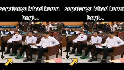 Sepatu Bharada E yang Dipakai Saat di Persidangan Disorot, Netizen: Vibesnya Kayak Bukan Menghadiri Sidang