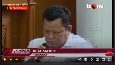 Ucapkan Dukacita pada Keluarga Brigadir J, Kuat Maruf Bantah Semua Dakwaan sampai Bersumpah Demi Nama Tuhan