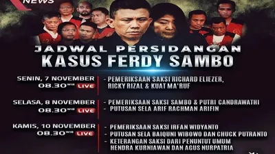 Jadwal persidangan Ferdy Sambo Cs memasuki pekan keempat