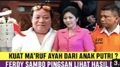 CEK FAKTA: Ayah Biologis Anak Bungsu Putri Candrawathi adalah Kuat Ma'ruf hingga Buat Kak Seto Kecewa?