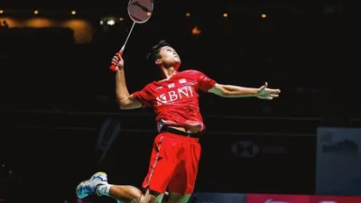  Anthony sinisuka Ginting harus tersingkir dari Denmark Open 2022.