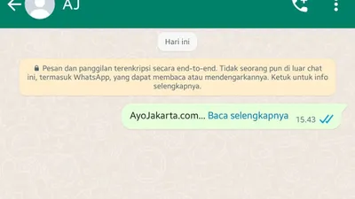 Tulisan 'baca selengkapnya' di WhatsApp.