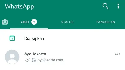 Tanda lingkaran putus di WhatsApp.