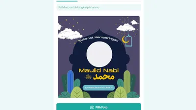 Twibbon Maulid Nabi 2022.