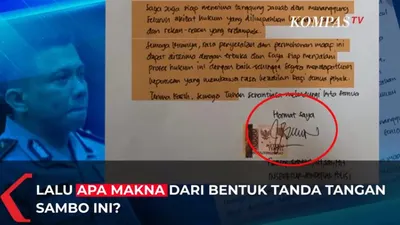 Tanda Tangan Ferdy Sambo Disebut Mirip Organ Vital Pria