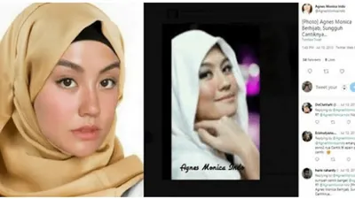 Cantiknya Agnes Monica Hijrah Dengan Balutan Hijab, Benarkah Agnes Mualaf? 