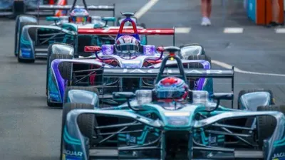 Ilustrasi balapan Formula E. Setidaknya ada 5 opsi pilihan lokasi sirkuit Formula E Jakarta yang akan berlangsung Juni 2022 mendatang.