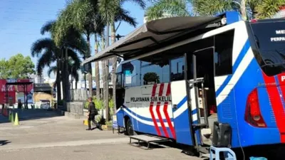 Ilustrasi layanan SIM Keliling.