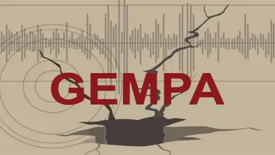 Ilustrasi gempa di Sumatera Barat.
