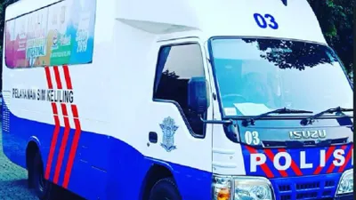 Ilustrasi bus SIM Keliling yang dioperasikan Ditlantas Polda Metro Jaya.