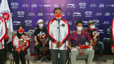 Olimpiade Tokyo 2020: Kevin Sanjaya Cs Tiba di Indonesia, Ketum PBSI Ajak 'Move On' Dari Kegagalan / dok.badmintonindonesia.org