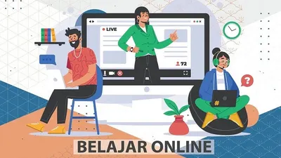 ilustrasi belajar online (dok)