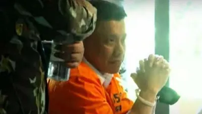 Ferdy Sambo saat rekonstruksi.