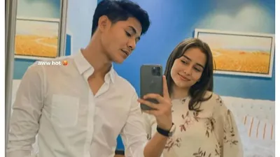 Pemeran drama serial Melur Untuk Firdaus, Anna Jobling dan Meerqeen.