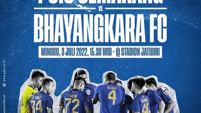 Link Live PSIS Semarang vs Bhayangkara FC