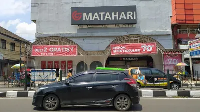 Kondisi terkini Matahari Departement Store di Jalan Kapten Muslihat, Kecamatan Bogor Tengah, Kota Bogor. (Yogi Faisal)