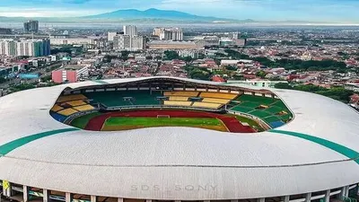 Stadion Patriot Candrabhaga Kota Bekasi yang akan jadi homebase Bhayangkara FC dan Bekasi FC (Ahha PS Pati) musim depan.